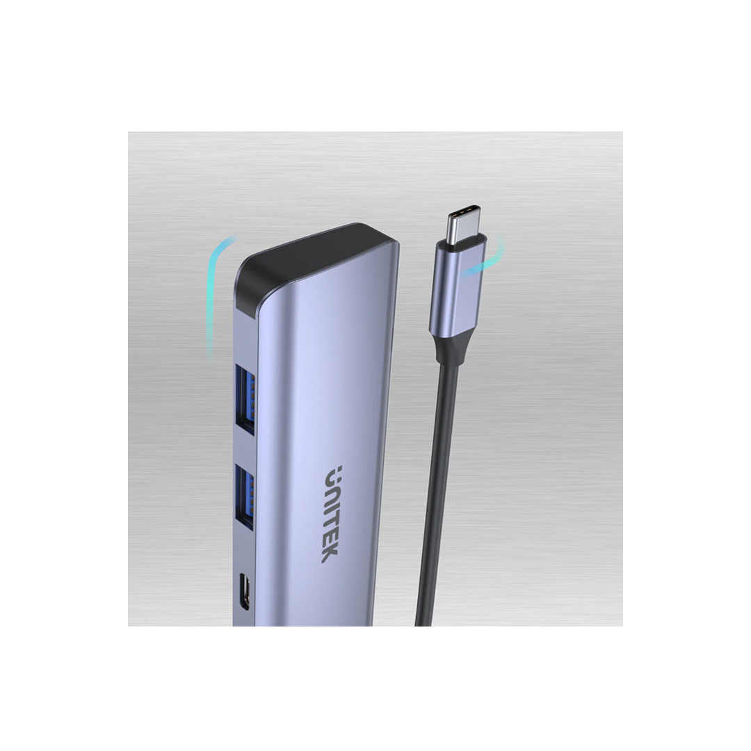موزع Unitek H1107Q uHUB Q4 Next 4 في 1 USB-C موزع Unitek H1107Q uHUB Q4 Next 4 في 1 USB-C
